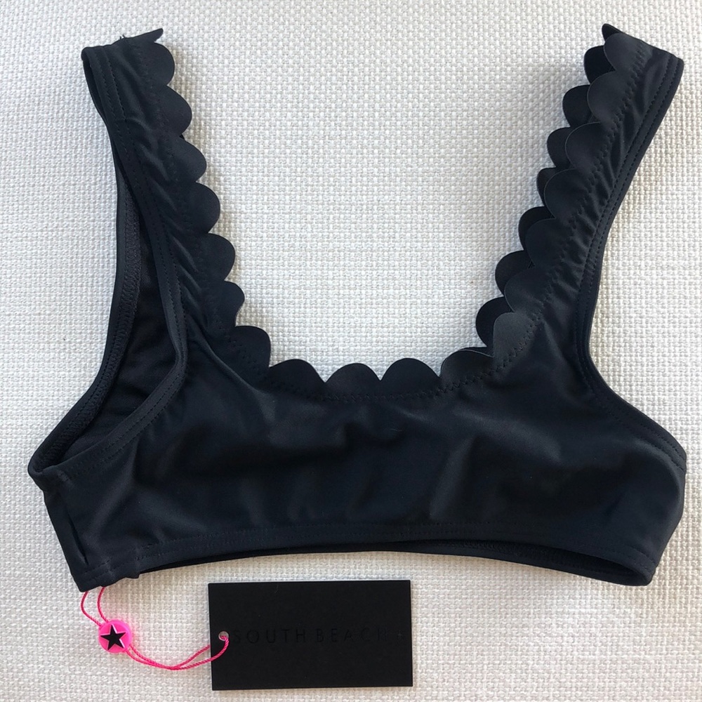 South beach ASOS bikini top black XXS UK 4